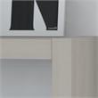 Echo 56W Bookcase Desk in Gray Sand - Engineered Wood