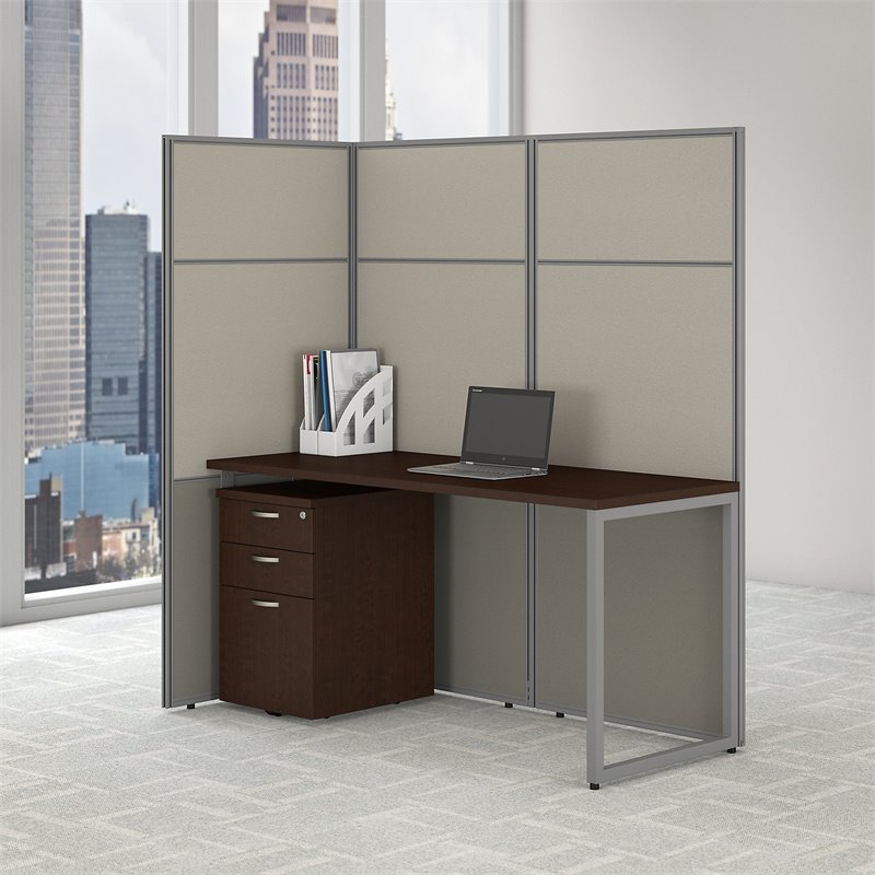 Bush Business Furniture Easy Office Cubicle With File Cabinet And