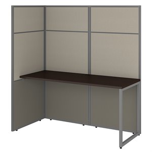 easy office 60w cubicle desk with 66h open panels - engineered wood