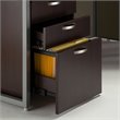 Bush Business Furniture Easy Office 60W 4 Person Cubicle Desk with File Cabinets