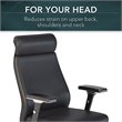 BBF Studio C High Back Contemporary Faux Leather Executive Office Chair in Black