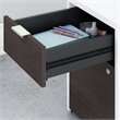 Jamestown 72W Desk with 4 Drawers and Hutch in Storm Gray/White- Engineered Wood