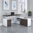 Bush Business Furniture Jamestown 60W L Shaped Desk with Drawers