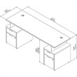 Bush Business Furniture Jamestown 72W Desk with 4 Drawers