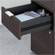 Bush Business Furniture Jamestown 60W L Desk with File Cabinet and Bookcase