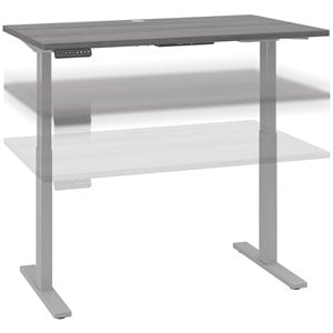 Move Power Standing Desk with Memory in Platinum Gray - Engineered Wood Top