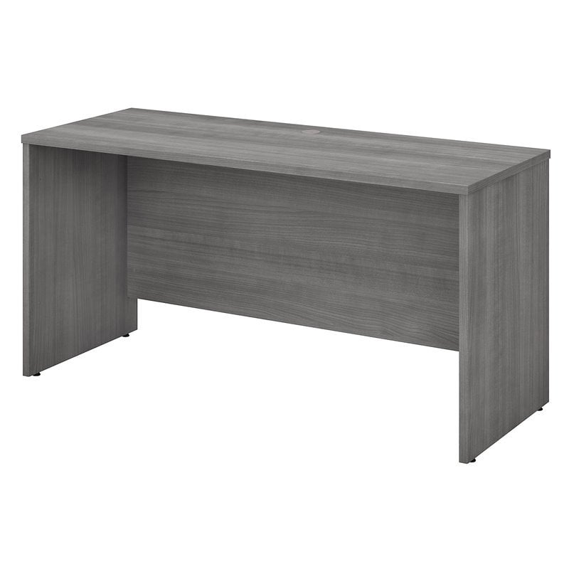 Studio C 60W x 24D Credenza Desk in Platinum Gray - Engineered Wood