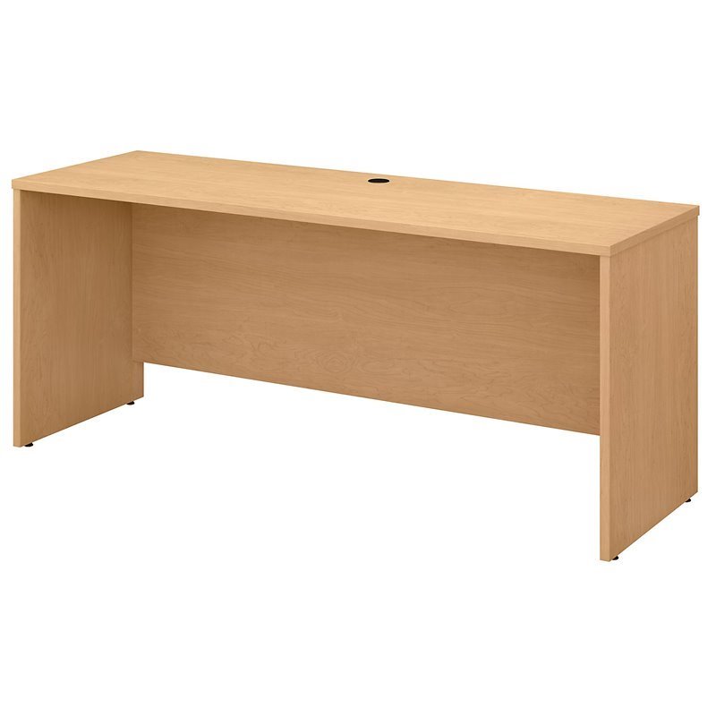 Bush Business Furniture Studio C 72W x 24D Credenza Desk in Natural