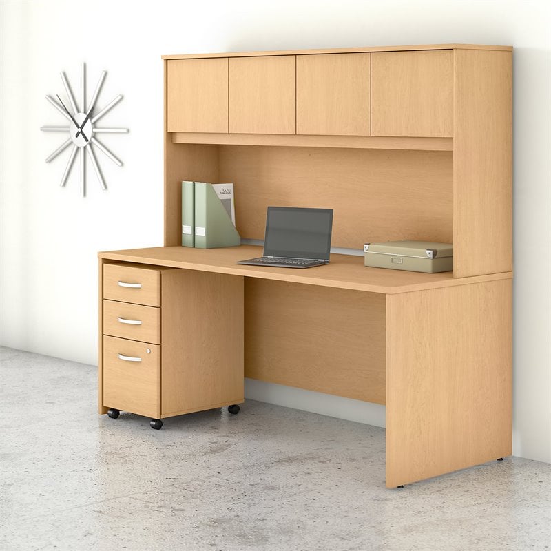 Bush Business Furniture Studio C 72W x 30D Office Desk with Drawers and ...