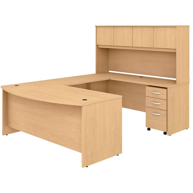 Bush Business Furniture Studio C 72W U Shaped Desk with Hutch and File