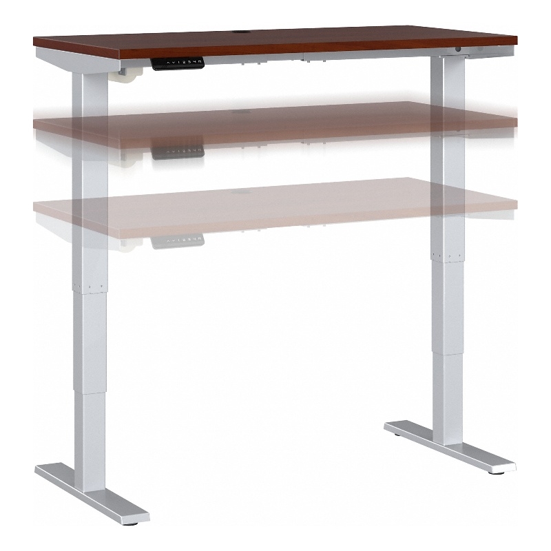 Move 40 Series 48W Height Adjustable Desk in Hansen Cherry - Engineered Wood