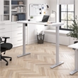 Move 40 Series 60W Adjustable Standing Desk in White - Engineered Wood