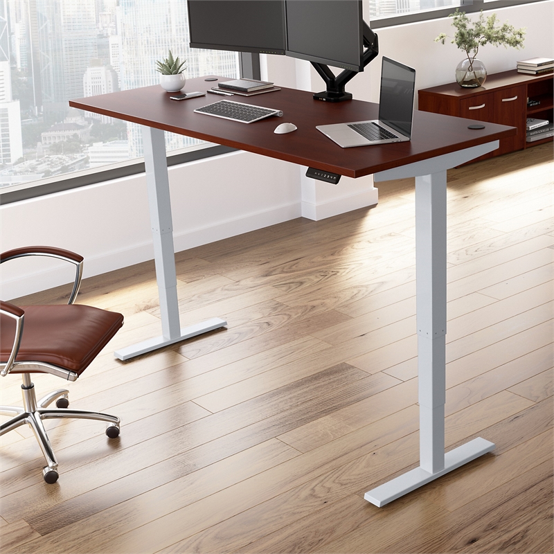 Move 40 Series 72W Height Adjustable Desk in Hansen Cherry - Engineered Wood