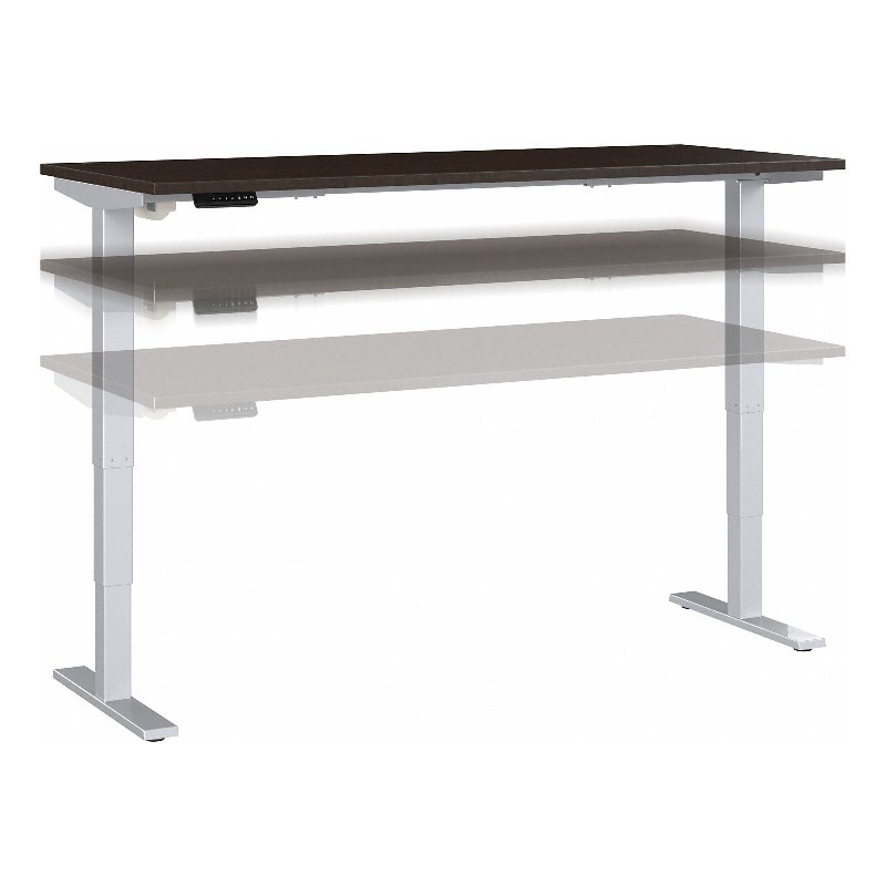 Move 40 Series 72W Height Adjustable Desk in Mocha Cherry - Engineered Wood