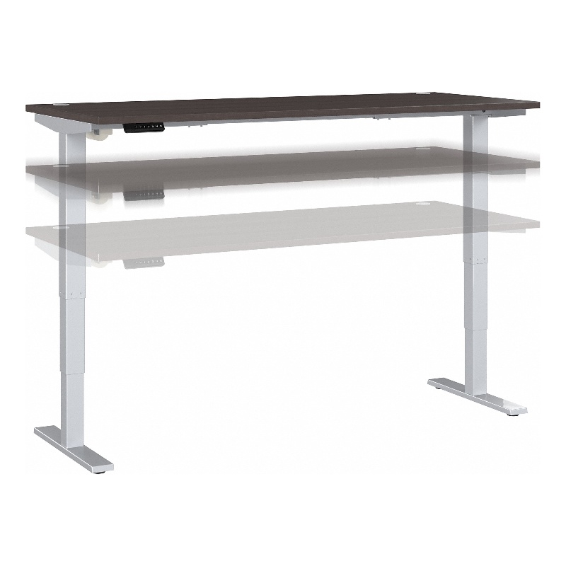 Move 40 Series 72W Height Adjustable Desk in Storm Gray - Engineered Wood