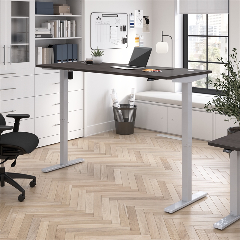 Move 40 Series 72W Adjustable Standing Desk in Storm Gray - Engineered Wood