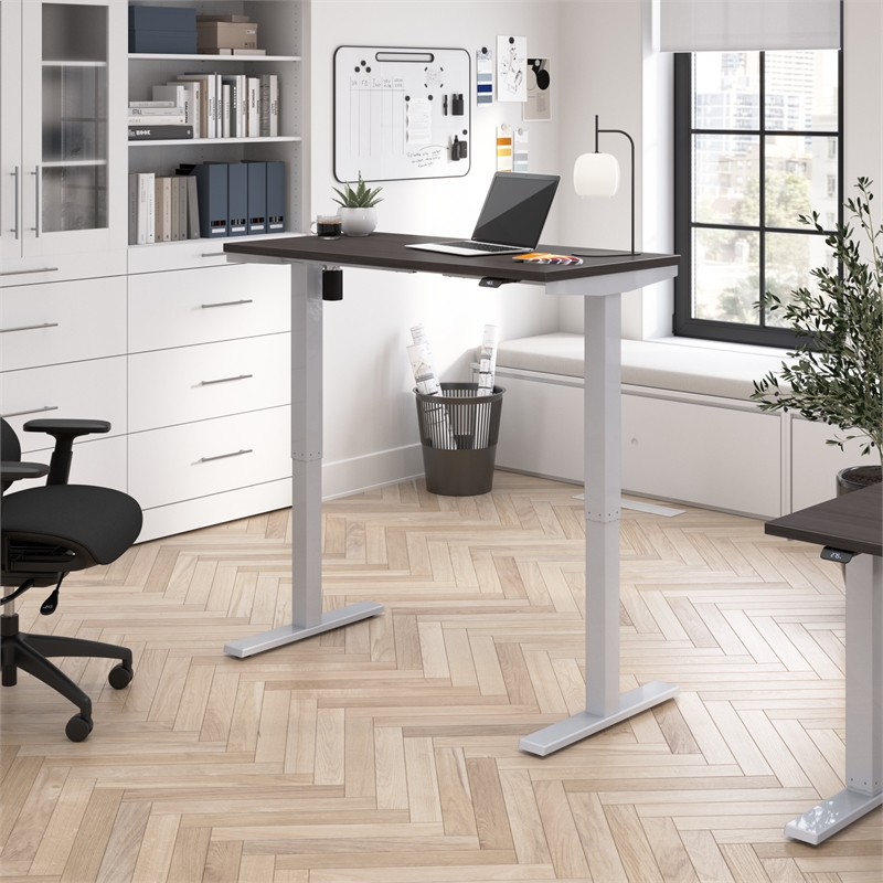 Move 40 Series 48W Adjustable Standing Desk in Storm Gray - Engineered Wood