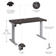 Move 40 Series 48W Adjustable Standing Desk in Storm Gray - Engineered Wood