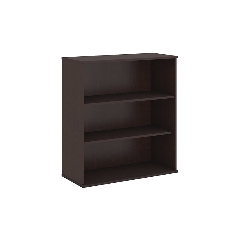 Easy Office 48H 3 Shelf Bookcase in Mocha Cherry Engineered Wood