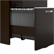 Office in an Hour 2 Person Cubicle Desk Set in Mocha Cherry - Engineered Wood