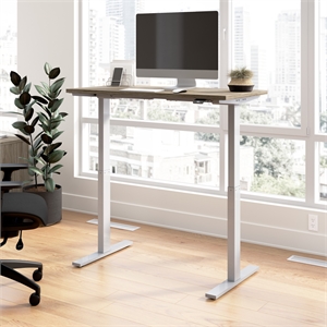 Move 60 Series 48W Adjustable Standing Desk in Modern Hickory - Engineered Wood