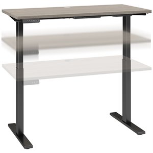 move 60 series 48w x 24d height adjustable desk in sand oak - engineered wood