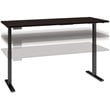 Move 60 Series 72W x 30D Adjustable Desk in Black Walnut - Engineered Wood