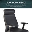 BBF Office 500 High Back Contemporary Faux Leather Executive Chair in Black