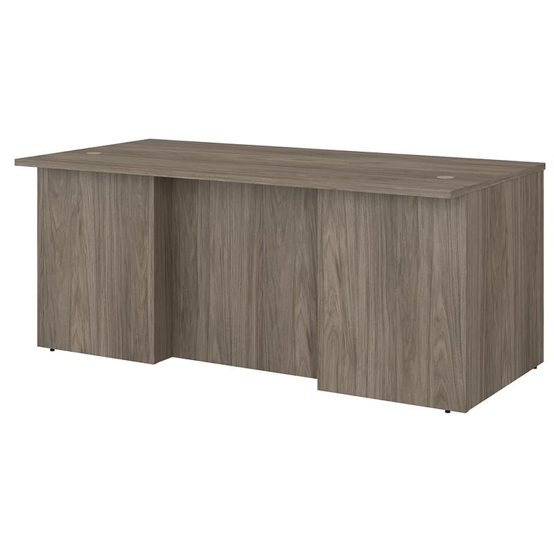 Office 500 72W x 36D Executive Desk in Modern Hickory - Engineered Wood