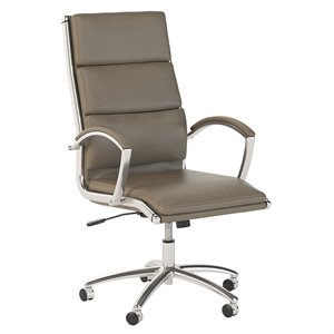 office 500 high back executive chair in washed gray bonded leather