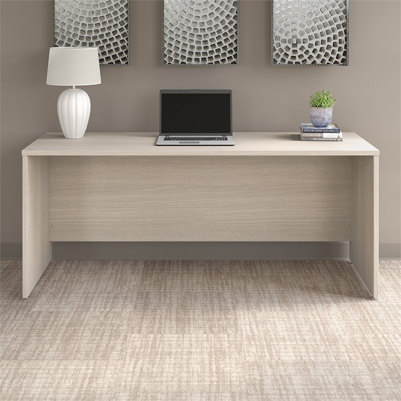 Bush Business Furniture Office 500 72W x 24D Credenza Desk in Sand Oak