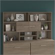 Office 500 72W Desk Hutch in Modern Hickory - Engineered Wood
