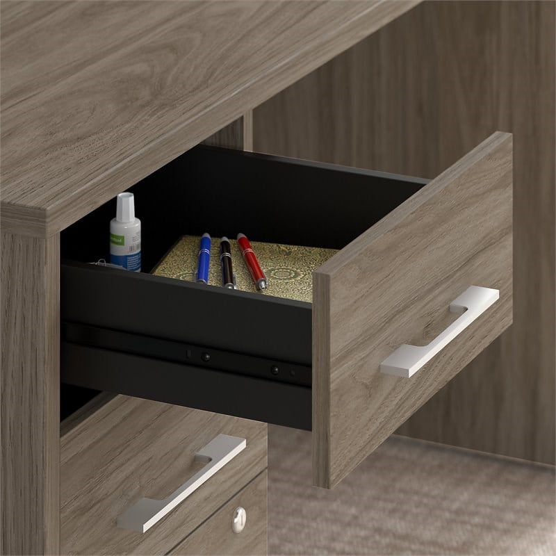 Office 500 16W 3 Drawer File Cabinet in Modern Hickory - Engineered Wood