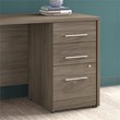 Office 500 16W 3 Drawer File Cabinet in Modern Hickory - Engineered Wood