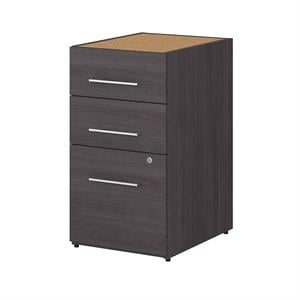 office 500 16w 3 drawer file cabinet in storm gray - engineered wood