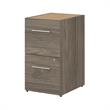 Office 500 16W 2 Drawer File Cabinet in Modern Hickory - Engineered Wood