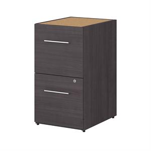 office 500 16w 2 drawer file cabinet in storm gray - engineered wood