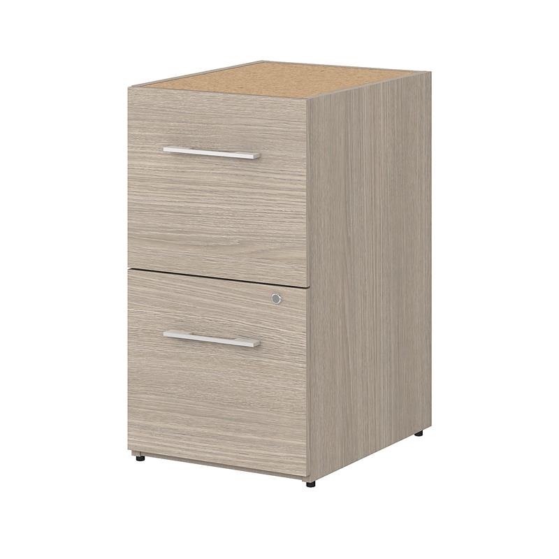 Office 500 16w 2 Drawer File In Sand Oak Engineered Wood Cymax