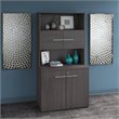 Office 500 Tall Storage Cabinet with Doors in Storm Gray - Engineered Wood