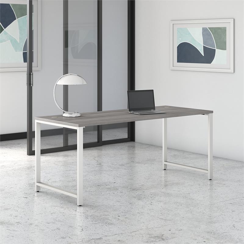 400 Series 72W x 30D Table Desk in Platinum Gray - Engineered Wood