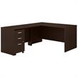 Series C 60W L Shaped Desk with Drawers in Mocha Cherry - Engineered Wood