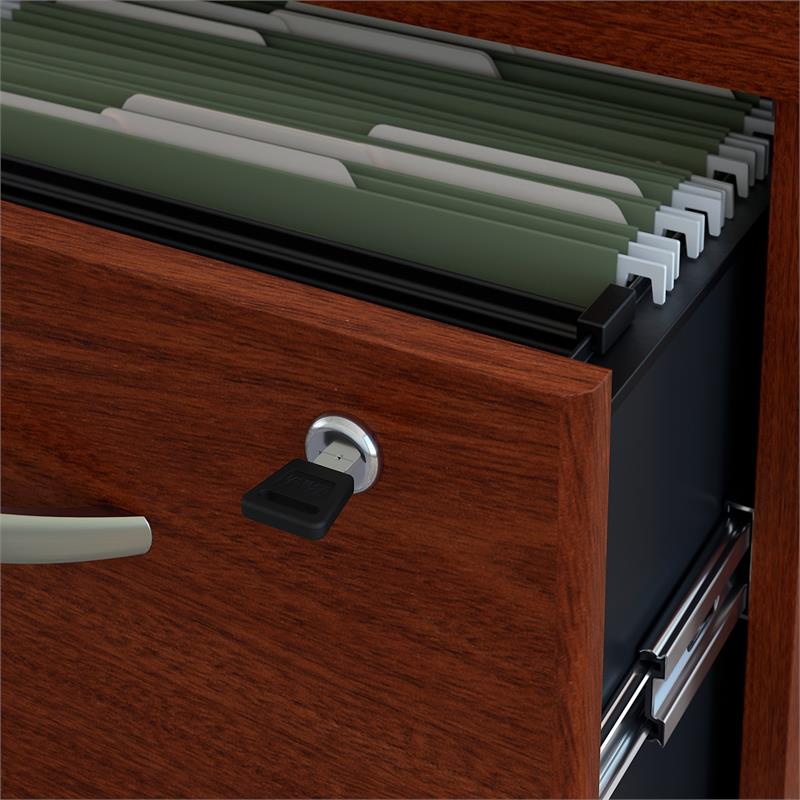 Series C 60W U Shaped Desk with Drawers in Mahogany - Engineered Wood