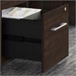 Office 500 72W U Shaped Desk with Drawers in Black Walnut - Engineered Wood