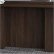 Office 500 72W U Shaped Desk with Hutch in Black Walnut - Engineered Wood