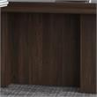 Office 500 72W Height Adjustable U Shaped Desk in Black Walnut - Engineered Wood