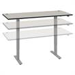 Move 40 Series 72W x 30D Adjustable Desk in White Spectrum - Engineered Wood