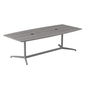 BBF Conference Tables 96W x 42D Boat Top Conference Table With Metal Base