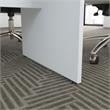 120W x 48D Conference Table with Wood Base in White - Engineered Wood