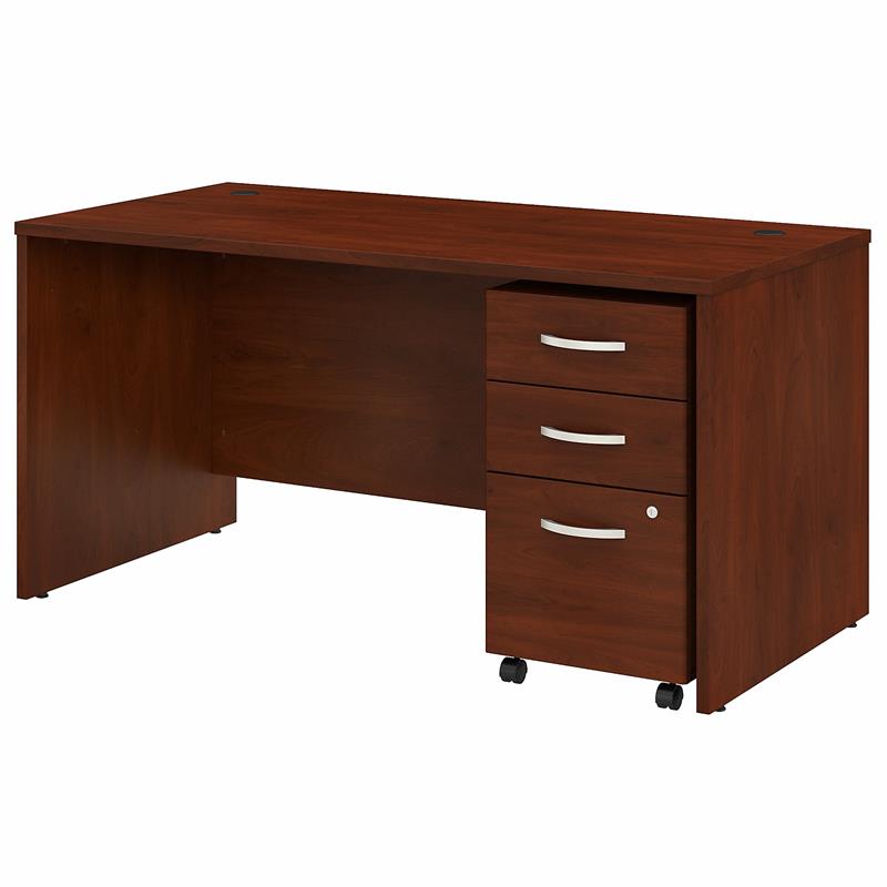 Bush Furniture Cabot L Shaped Computer Desk with Hutch in Espresso Oak ...