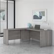 Studio C 72W L Shaped Desk with 42W Return in Platinum Gray - Engineered Wood